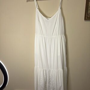 Old Navy White Sleeveless Cami Maxi Size Large Tall